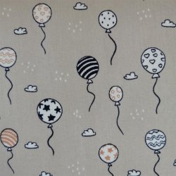 BW Luftballons auf graubeige